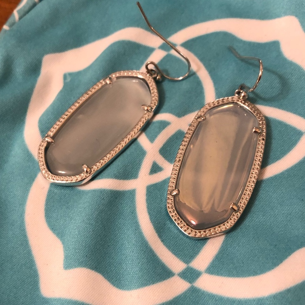 Kendra Scott Elle Silver Drop Earrings